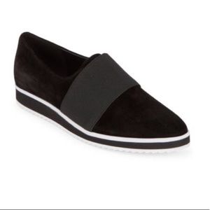 Karl lagerfeld black suede shoes